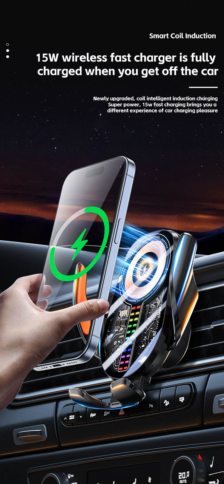 C28 Car Charger, C28 Wireless Car Charger,C28 Wireless Charger, Car Phone Holder,Phone Car Holder,Car Charger Mount,Magnetic Charging Holder